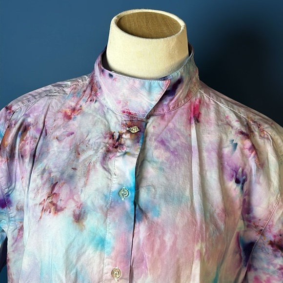 Tye dye button down shirt - Picture 3 of 12